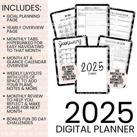 2025 Digital Planner