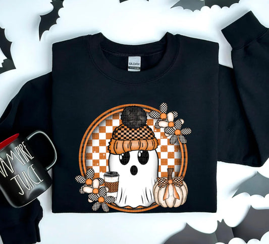 Checkered Ghost Sweatshirt