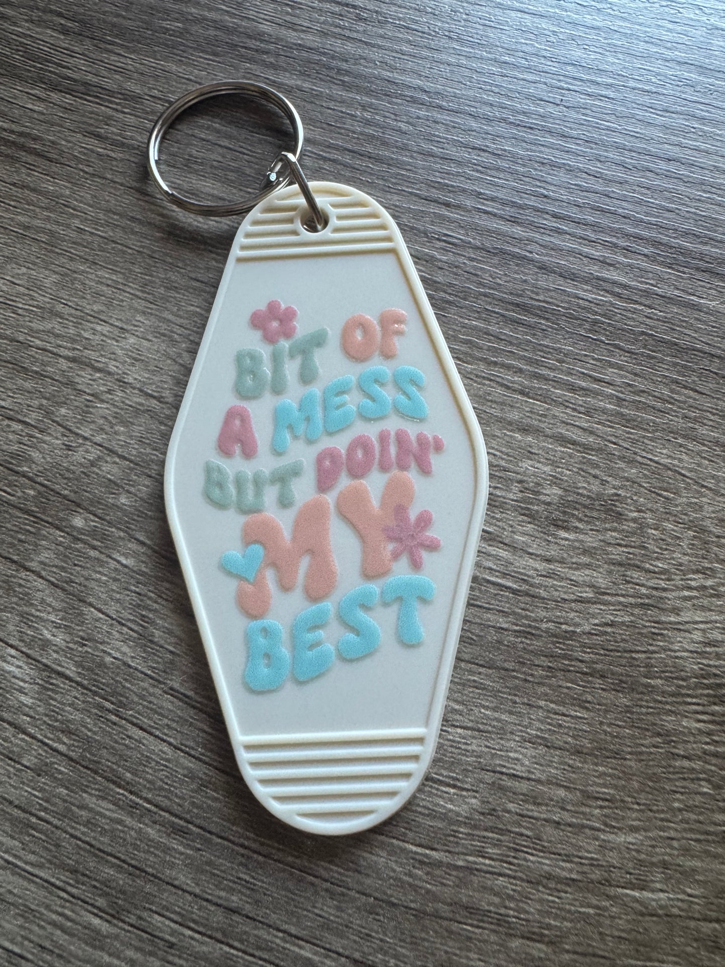 Bit of a Mess Keychain