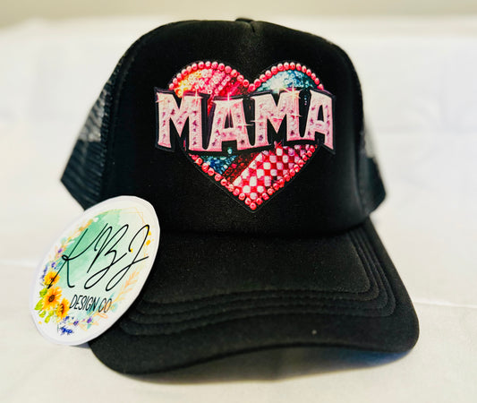 Mama Heart Trucker Hat